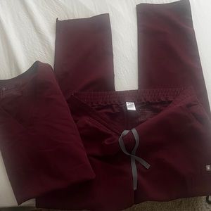 Burgundy Figs scrub set